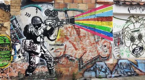 Graffiti Wall Foto stock