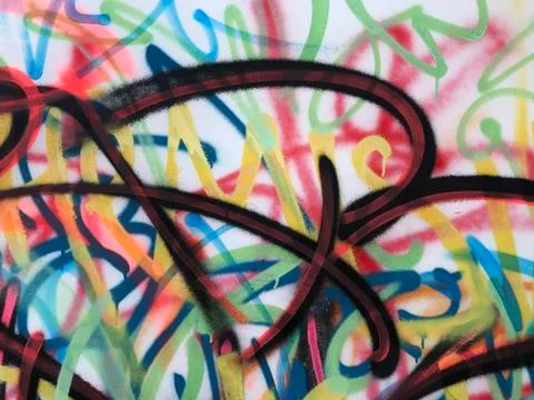 Graffiti on the wall Foto stock