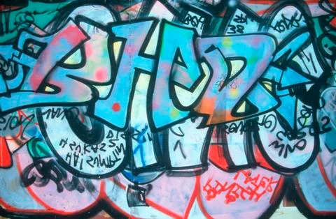 Graffiti on wall Foto stock