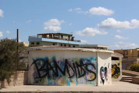 Graffiti on the wall Stock Photos