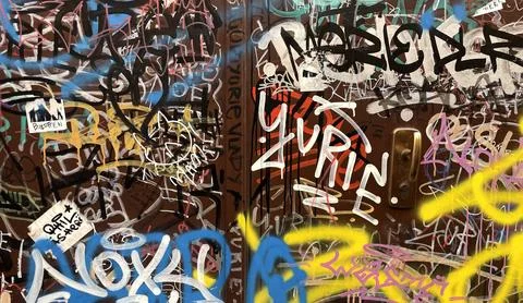 Graffiti on the wall Stock Photos