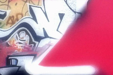 Graffiti wall video loop Stock Footage 515957