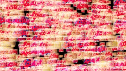Graffiti word love pattern Stock Footage 99843044