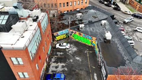 Graffiti Written - Syracuse, NY Stock Footage 336593319