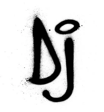 GraffitiDJsprayed Illustrazione stock