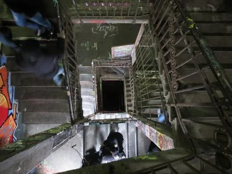 Graffitie Staircase Stock Photos