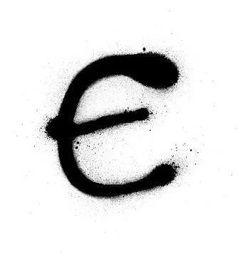 GraffitiSkinnyEfont Stock Illustration