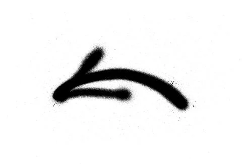 GraffitiSprayBlackArrow Stock Illustration