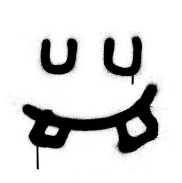 GraffitiSquareSillyIconSprayed Stock Illustration