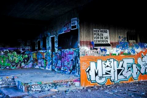 Graffitiwand Stock Photos