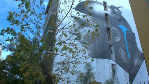 Graffitti in the city of Athens Stock Footage 86312249