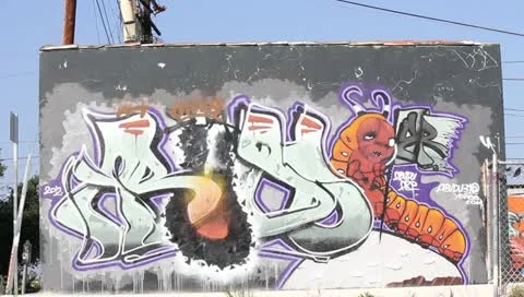 Graffitti Los Angeles Stock Footage 11372805