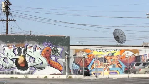 Graffitti Los Angeles Stock Footage 11372817
