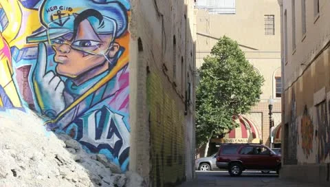 Graffitti Los Angeles Stock Footage 11372832