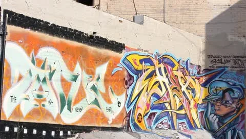 Graffitti Los Angeles Stock Footage 11372856