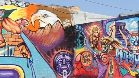 Graffitti Los Angeles Stock Footage 11372866