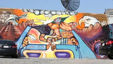 Graffitti Los Angeles Stock Footage 11372879