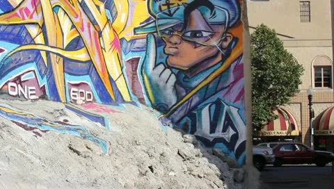 Graffitti Los Angeles Stock Footage 11372918