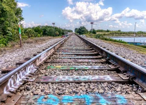 Graffitti Tracks Foto stock