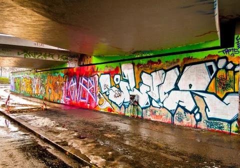 Graffitti Wall Stock Photos