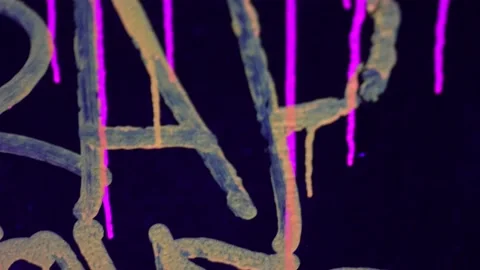 Graffity mit Neon Farben 库存影片 212003930