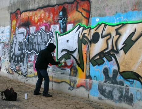 Graffity painter 스톡 사진