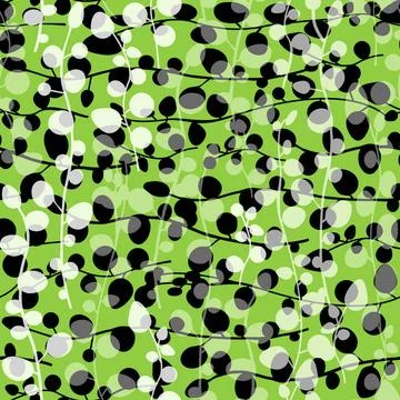 Grafisches Mahtlosmuster graphical seamless pattern with leaves Copyright:... Stock Photos