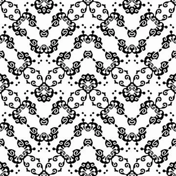 Grafisches Nahtlosmuster graphical seamless pattern with embellished ornam... Stock Photos