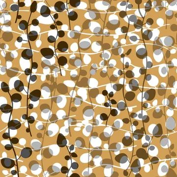 Grafisches Nahtlosmuster graphical seamless pattern with leaves Copyright:... Stock Photos