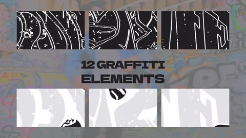 Grafiti transitions and overlays Stock After Effects