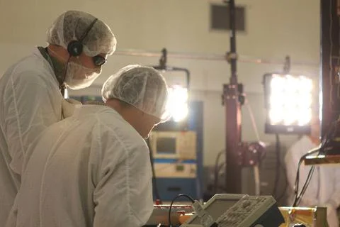 GRAIL Solar Array Test Copyright: xpiemagsx piemagsspace-94713 !ACHTUNG AU... Foto stock