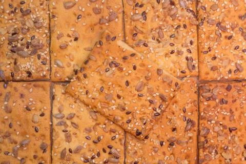 Grain baking on the table. Backgrounds and textures Stock Photos