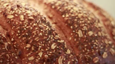 Grain bd CU pan left Stock Footage 9453312