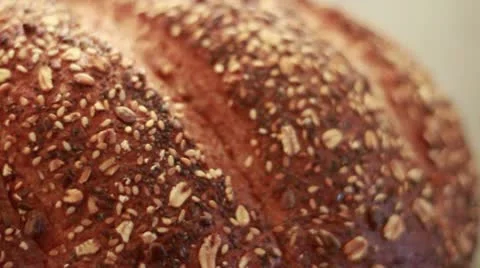 Grain bd CU pan left 4 Stock Footage 9453826