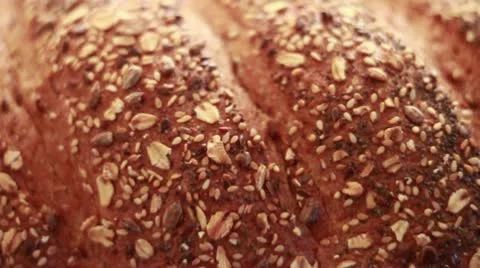 Grain bd CU pan right 2 Stock Footage 9453133