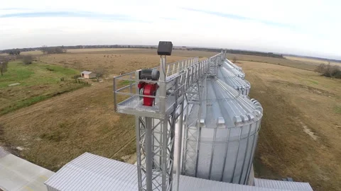 Grain Bins01 Stock Footage 158171808