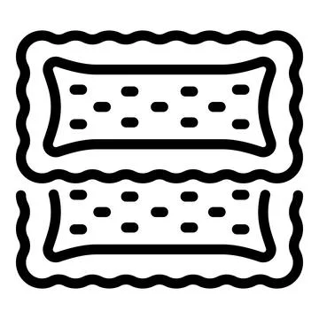 Grain biscuit icon outline vector. Food cookie 스톡 일러스트