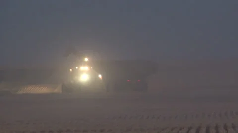 Grain Cart Dark Stock Footage 35582343