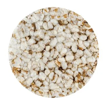 Grain Crispbread Close-Up Isolated On A White Background Stock Photos