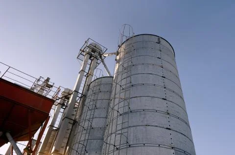 Grain drying system Stock Photos