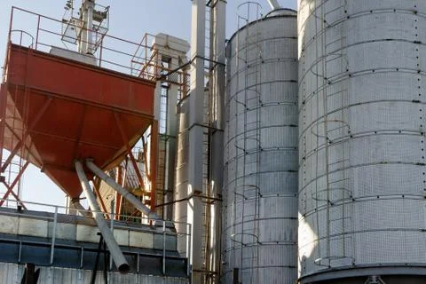 Grain drying system Stock Photos