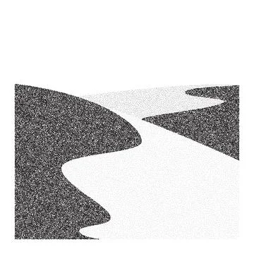 Grain dune desert. Stipple eastern landscape and terrain background. Sand hill Stock Illustration