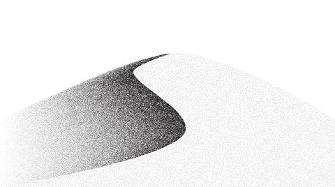 Grain dune desert. Stipple eastern landscape and terrain background. Sand hill Stock Illustration