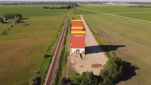 Grain Elevator 1 Stock Footage 142846489