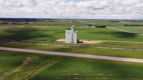 Grain Elevator 3 Stock Footage 142846462