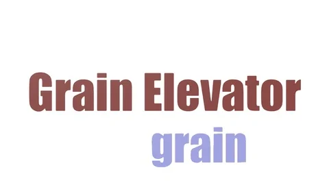 Grain Elevator Animated Tag Cloud Isolated On White Stock Footage 107240925