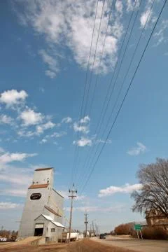 Grain Elevator Manitoba Canada Stock Photos