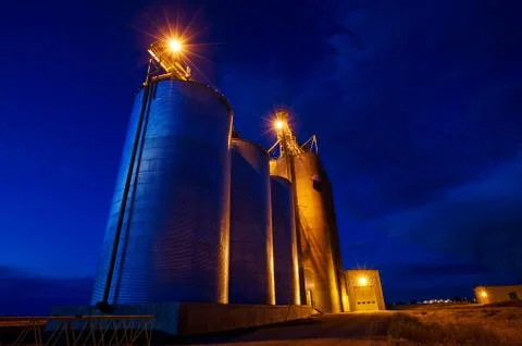 Grain elevator Stock Photos