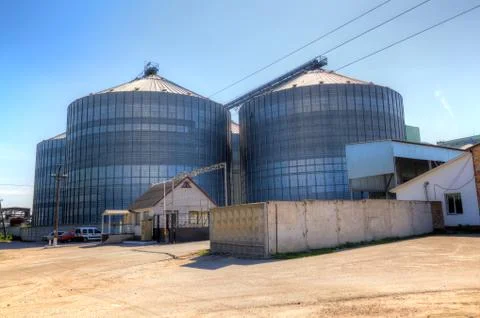 Grain elevator Stock Photos