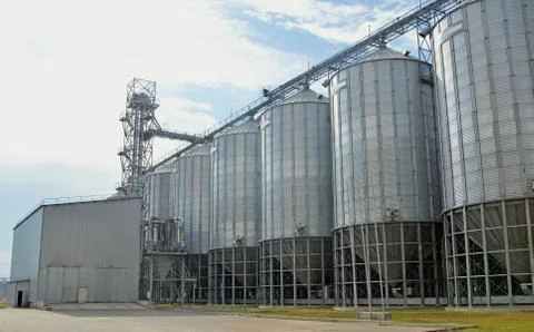Grain elevator Stock Photos